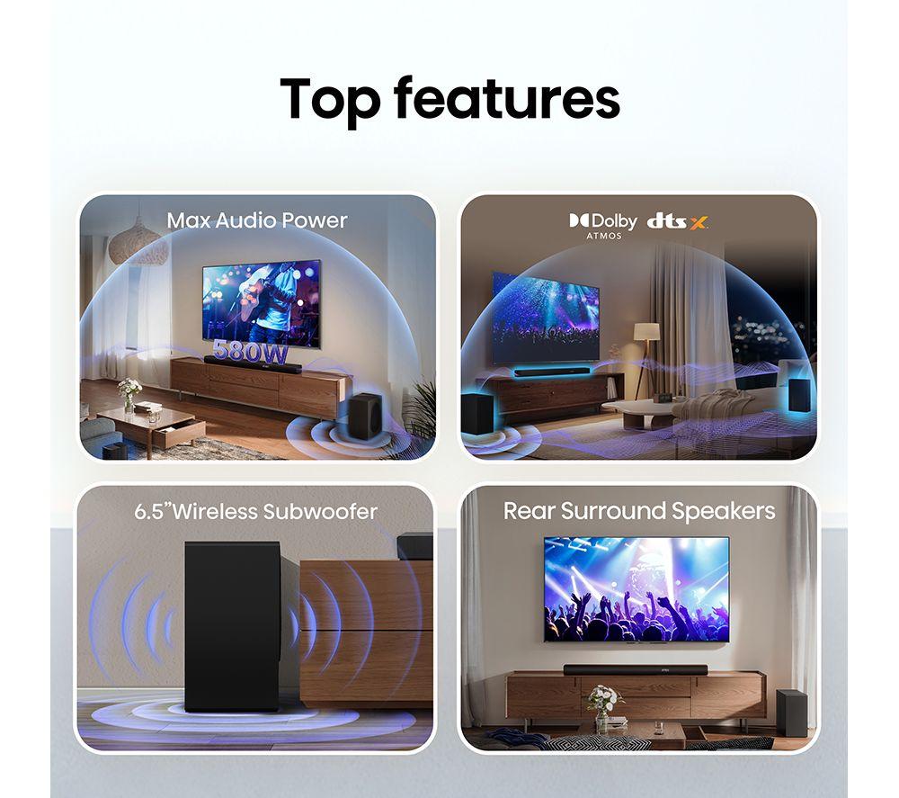 HISENSE AX5100Q 5.1 Wireless Sound Bar with Dolby Atmos