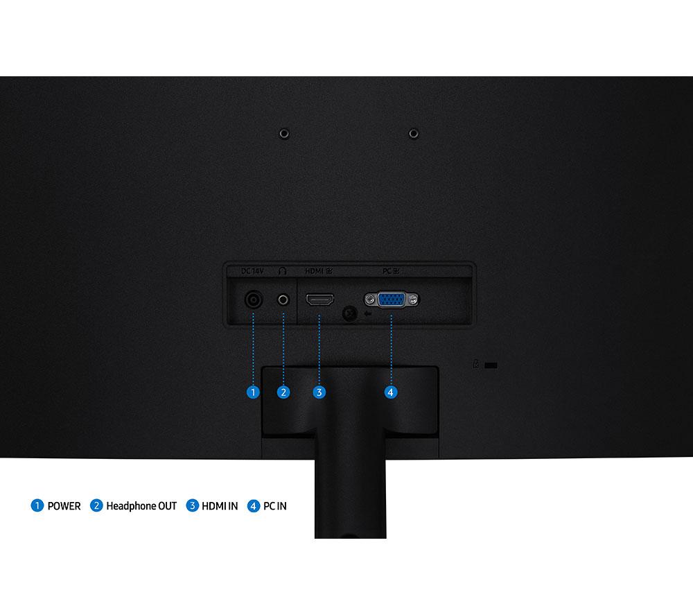 Monitor LCD VA curvo Full HD SAMSUNG LS27D396GAUXXU de 27" - Negro