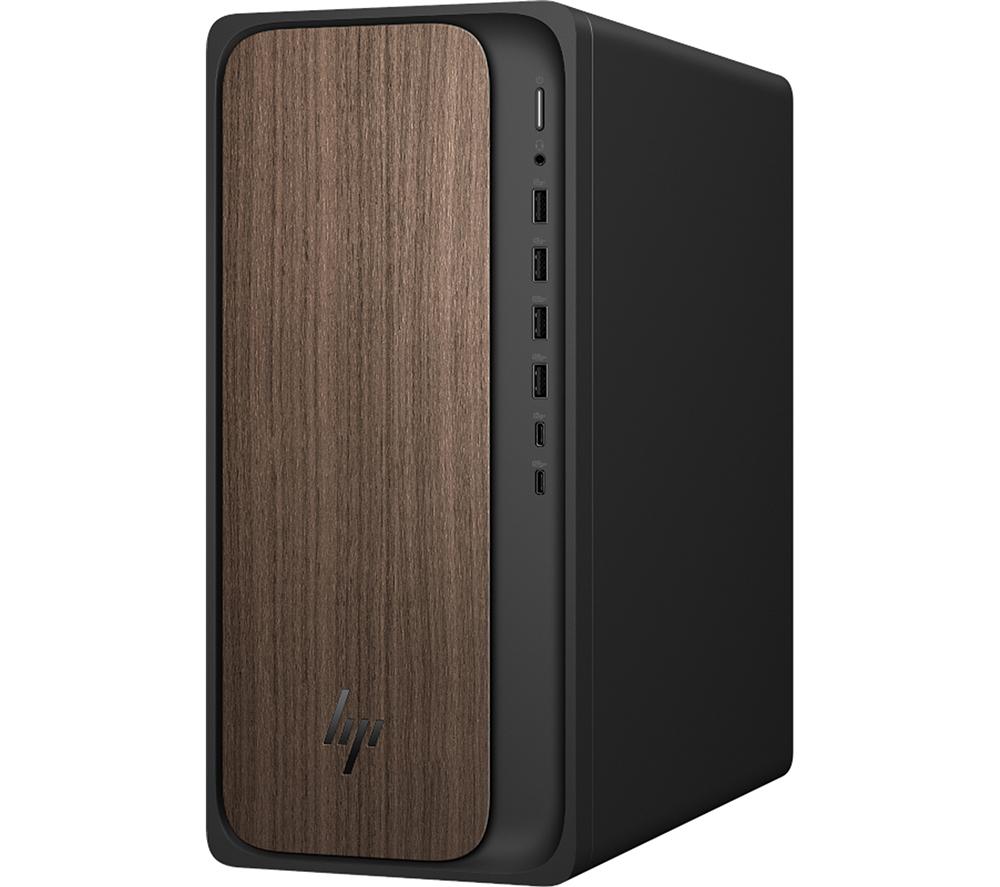 HP OmniDesk M03-0001na AI Desktop PC - Intel® Core™ Ultra 5, 1 TB SSD, Dark Wood