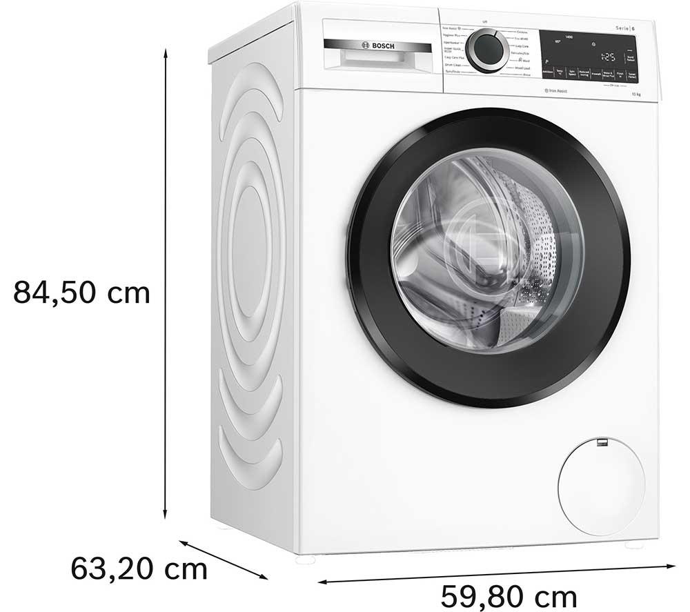 Lavadora Bosch Serie 6 WGG254Z1GB AntiStain de 10 kg y 1400 rpm - Blanca