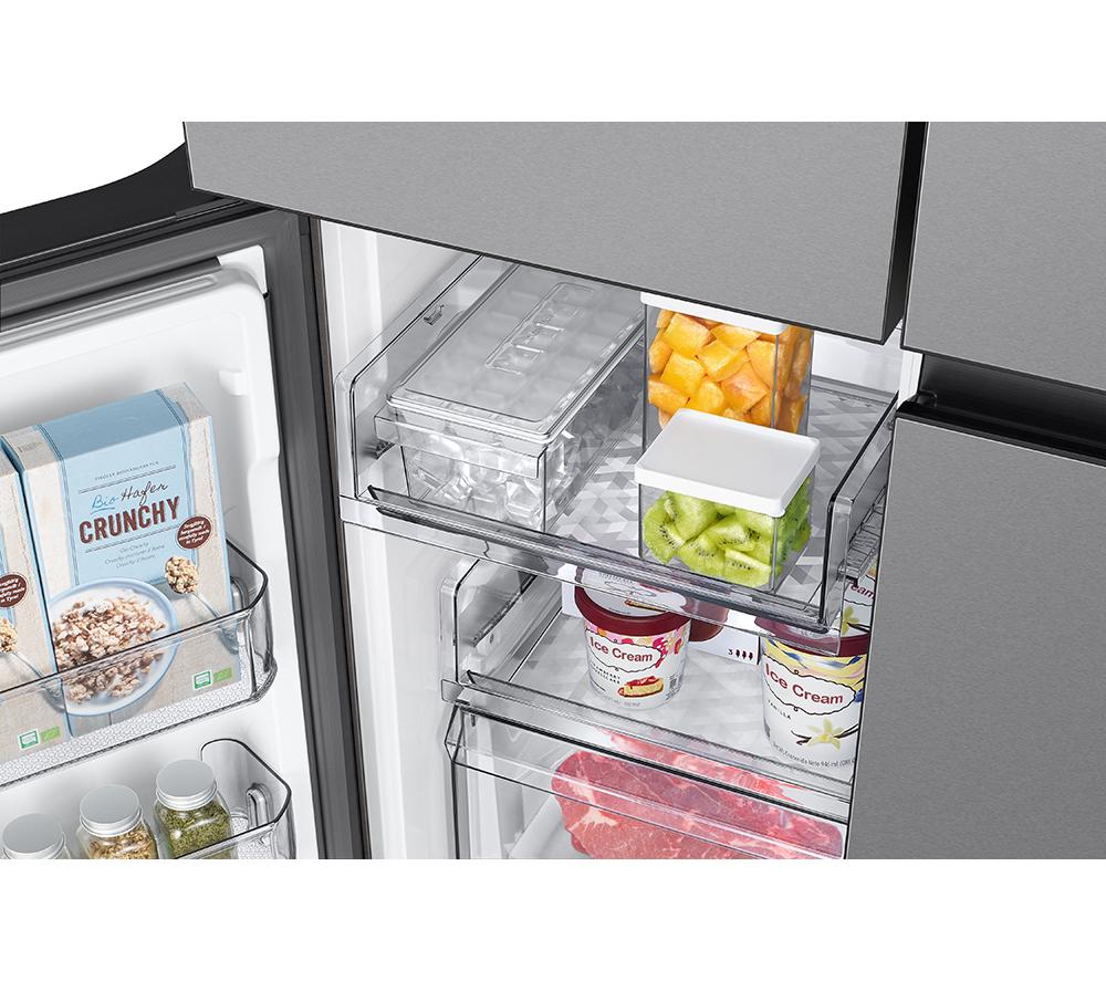 SAMSUNG Bespoke AI Series 8 SpaceMax RM70F67RDREU Frigorífico combi inteligente de 669 L - Acero inoxidable