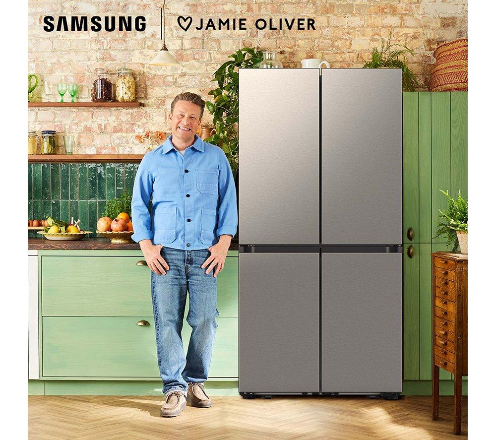 SAMSUNG Bespoke AI Series 8 SpaceMax RM70F67RDREU Frigorífico combi inteligente de 669 L - Acero inoxidable