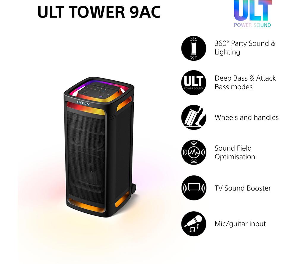 SONY ULT Tower 9AC Bluetooth Party Speaker - Black