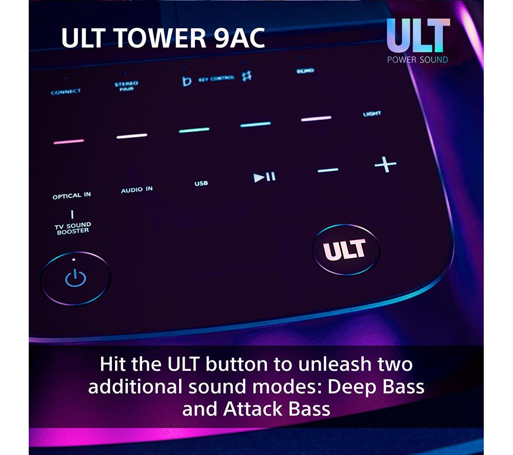 SONY ULT Tower 9AC Bluetooth Party Speaker - Black