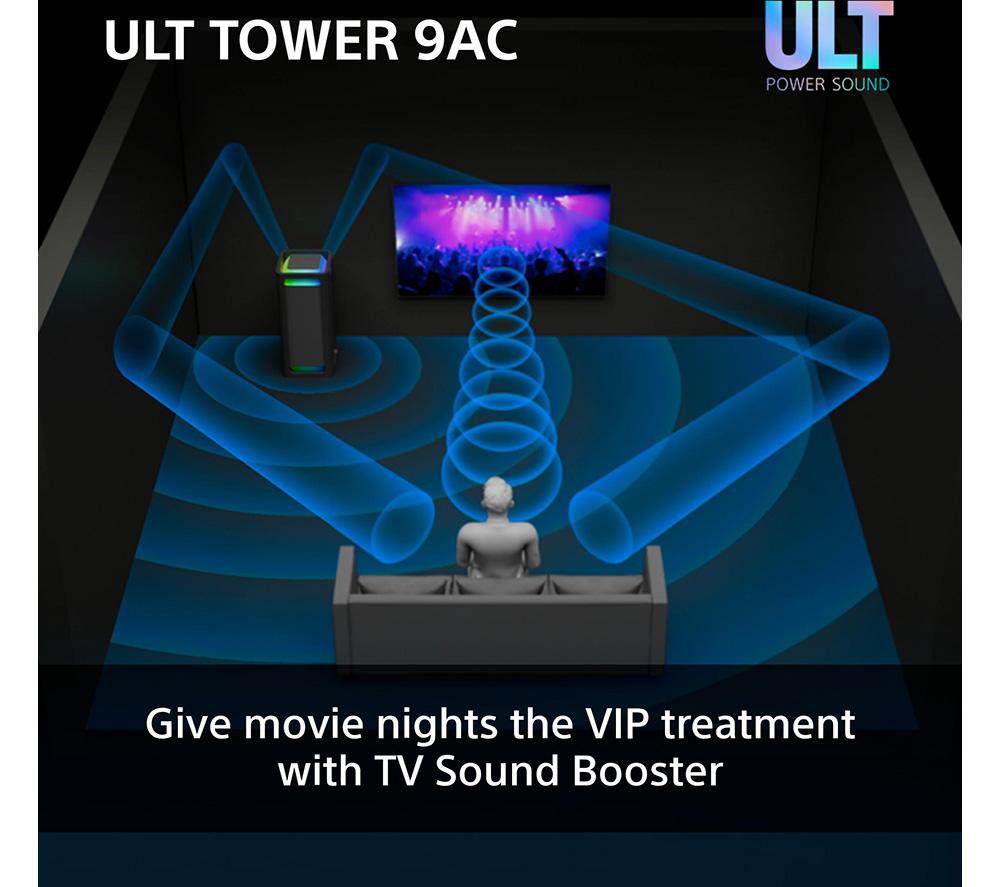 SONY ULT Tower 9AC Bluetooth Party Speaker - Black