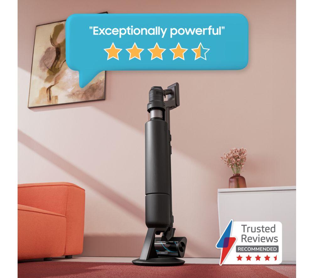 Aspiradora sin cable SAMSUNG Bespoke AI Jet Ultra Max con potencia de succión de 400W VS90F40DEK/EU y limpieza con IA - Negro Satinado