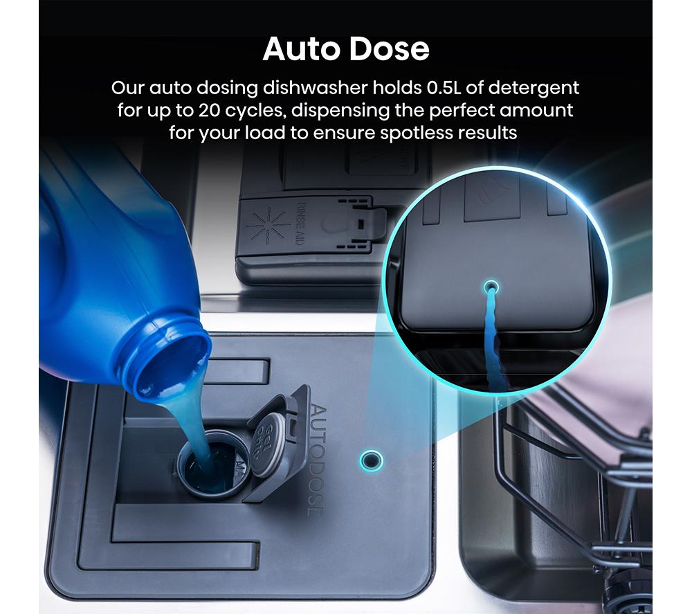 Lavavajillas totalmente integrado de tamaño completo Hisense UV Clean HV693A60UVADUK con WiFi