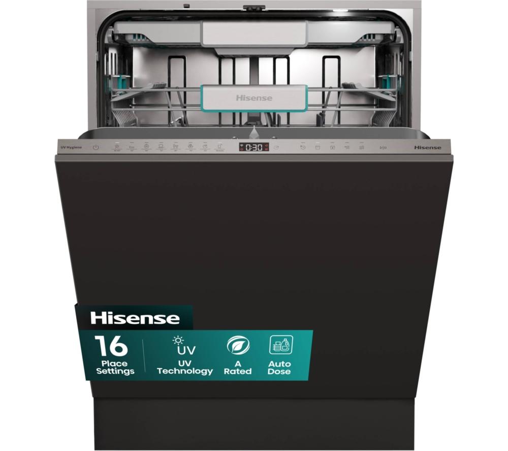 HISENSE UV Clean HV693A60UVADUK Full-size Fully Integrated WiFi-enabled Dishwasher