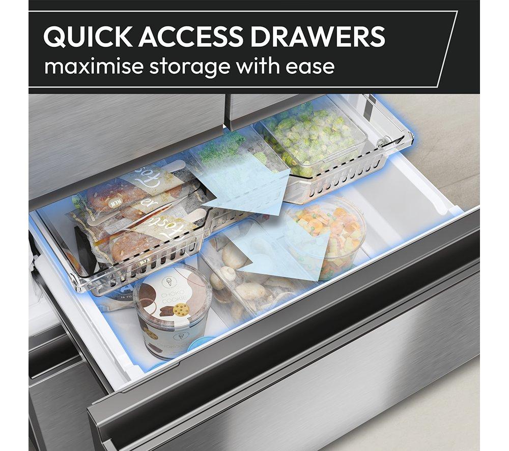 Frigorífico combi HOOVER H-FRIDGE 700 HONFQ2T718EXK - Acero inoxidable