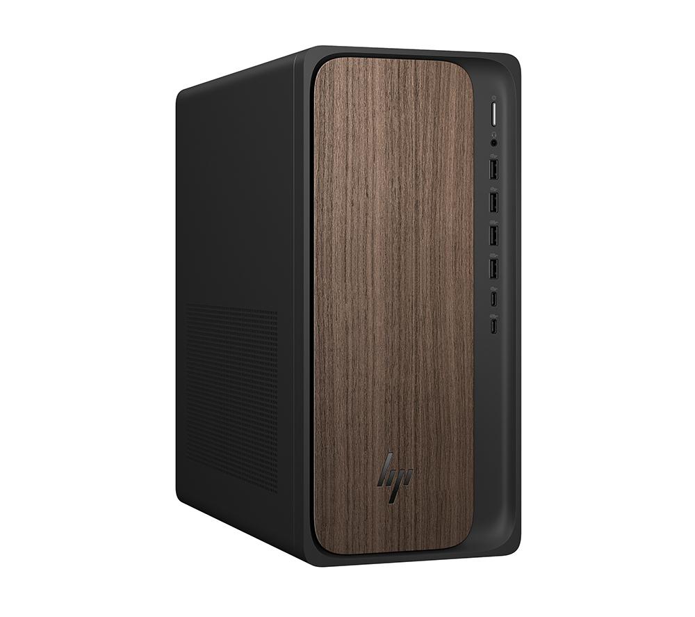 HP OmniDesk M03-0000na AI Desktop PC - Intel® Core™ Ultra 7, 1 TB SSD, Dark Wood