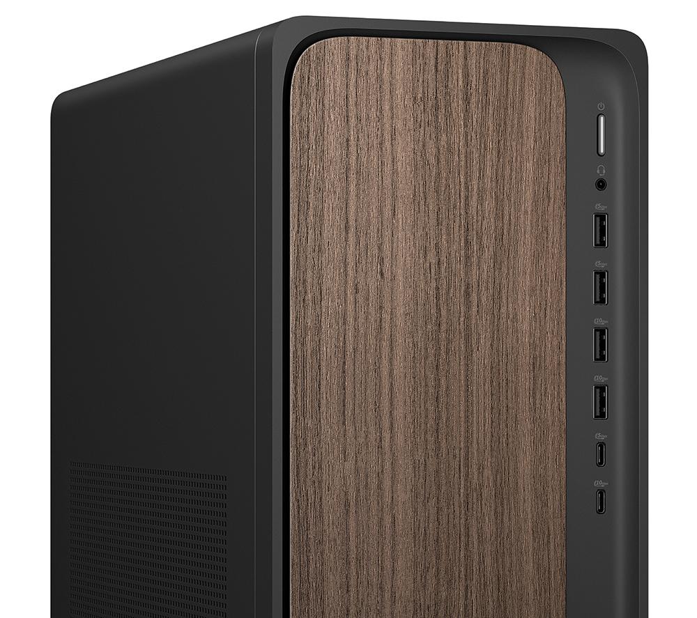 HP OmniDesk M03-0000na AI Desktop PC - Intel® Core™ Ultra 7, 1 TB SSD, Dark Wood