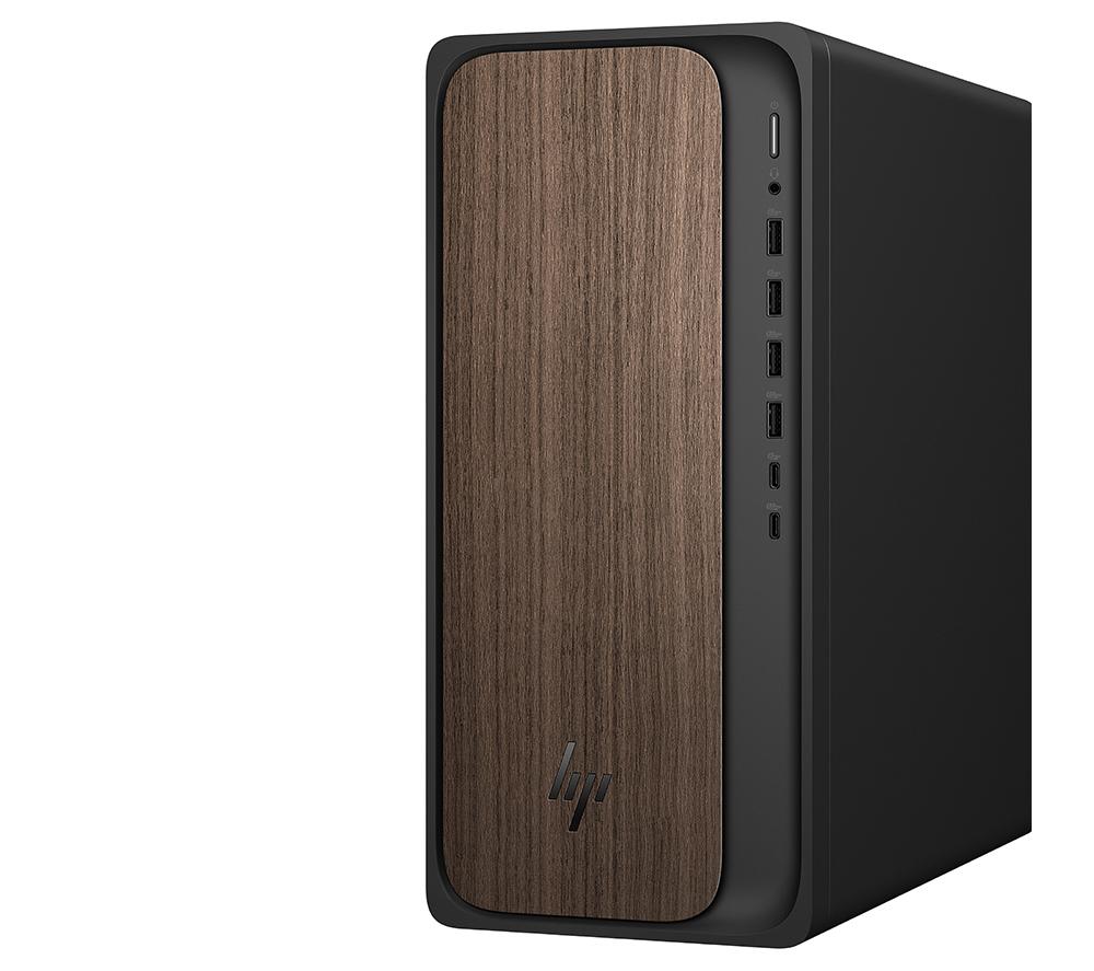 HP OmniDesk M03-0000na AI Desktop PC - Intel® Core™ Ultra 7, 1 TB SSD, Dark Wood
