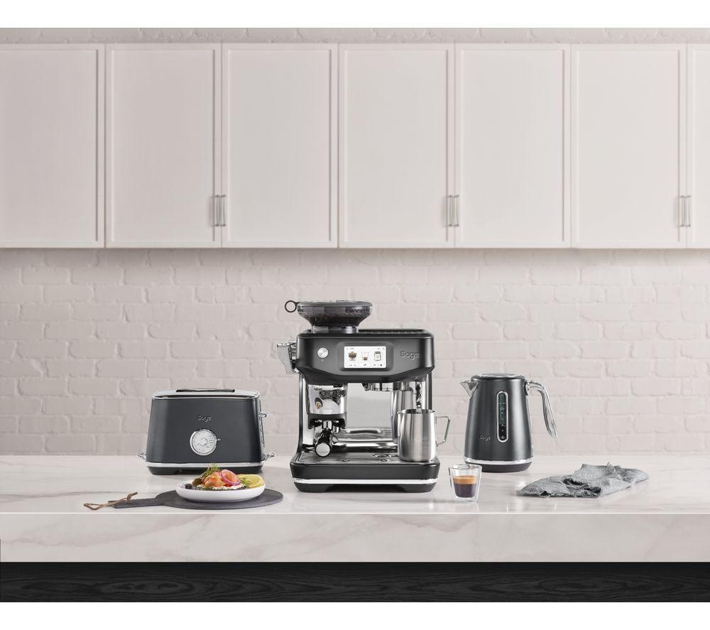 SAGE the Barista Touch Impress SES882 Bean to Cup Coffee Machine - Black & Stainless Steel