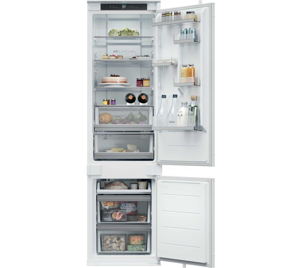 HAIER HBQW5519EK-UK Integrated Smart 70/30 Fridge Freezer - Sliding Hinge