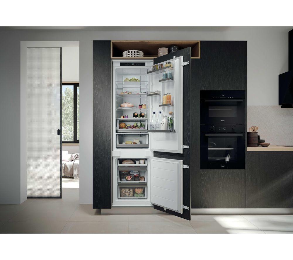 HAIER HBQW5519EK-UK Integrated Smart 70/30 Fridge Freezer - Sliding Hinge