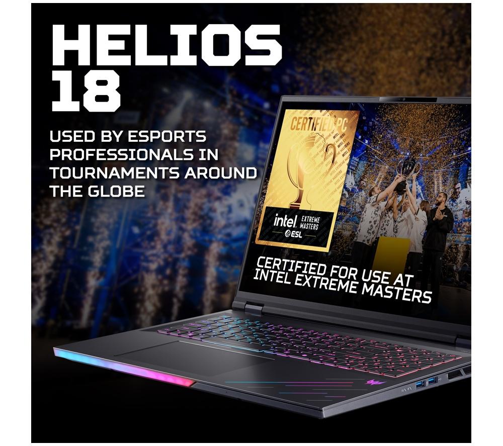 ACER Predator Helios 18 AI 18" Gaming Laptop - Intel® Core™ Ultra 9, RTX 5080, 2 TB SSD