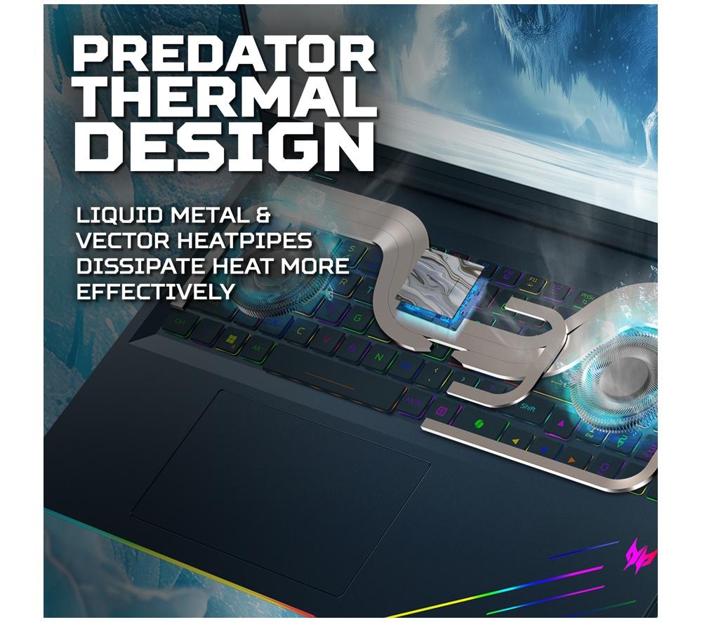 ACER Predator Helios 18 AI 18" Gaming Laptop - Intel® Core™ Ultra 9, RTX 5080, 2 TB SSD