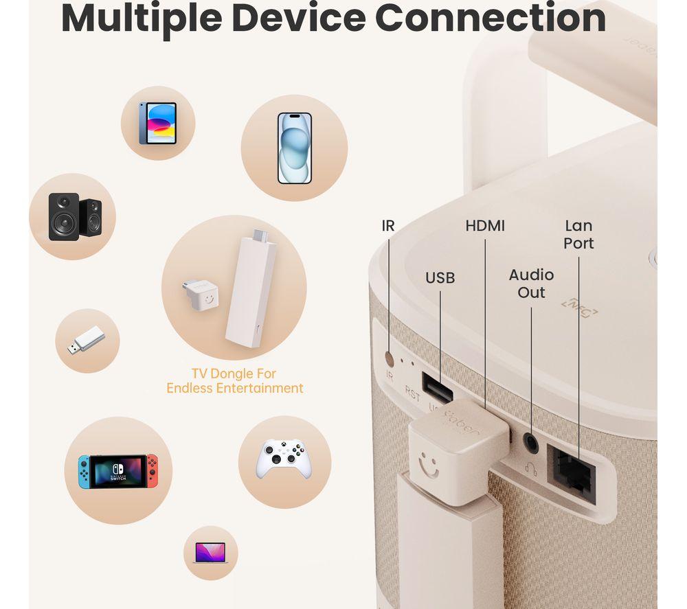 YABER T2 Plus Smart Full HD Portable Projector