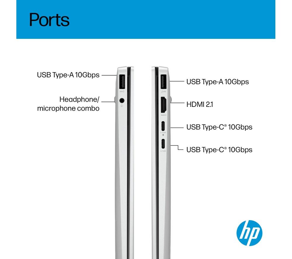 HP OmniBook 7 Aero NGAI 13.3" Laptop - AMD Ryzen AI 5, 512 GB SSD, Glacier Silver