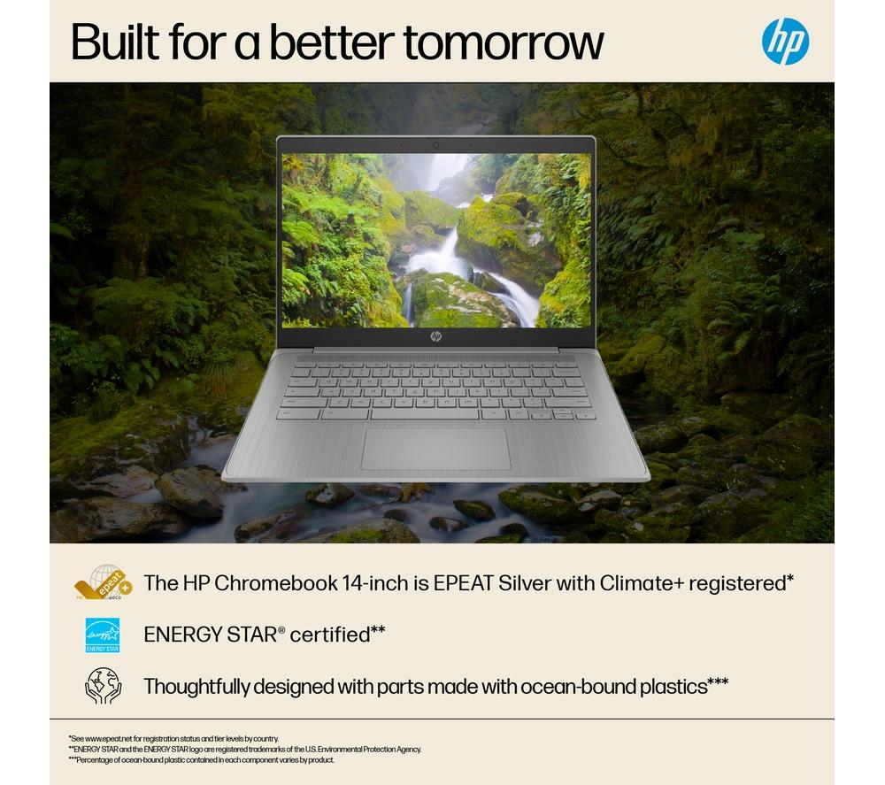 HP 14a-ne1500sa 14" Chromebook - Intel® Celeron®, 64 GB eMMC, Grey