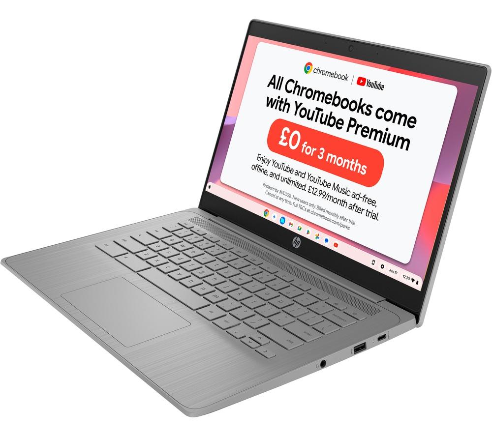 HP 14a-ne1500sa 14" Chromebook - Intel® Celeron®, 64 GB eMMC, Grey