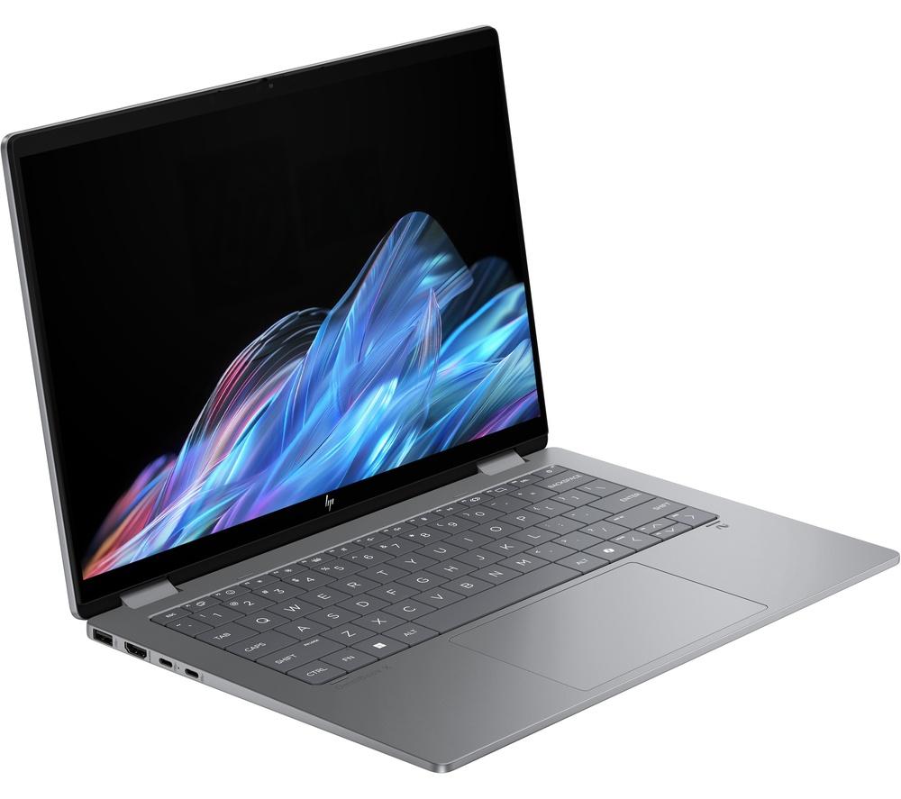 HP OmniBook X Flip NGAI 14" 2 in 1 Laptop - AMD Ryzen AI 7, 1 TB SSD, Meteor Silver