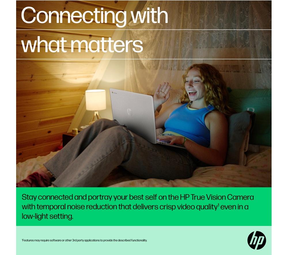 HP 15a-nb0503sa 15.6" Chromebook - Intel® N100, 128 GB UFS, Silver
