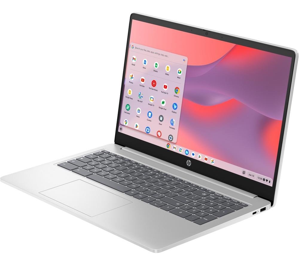 HP 15a-nb0503sa 15.6" Chromebook - Intel® N100, 128 GB UFS, Silver