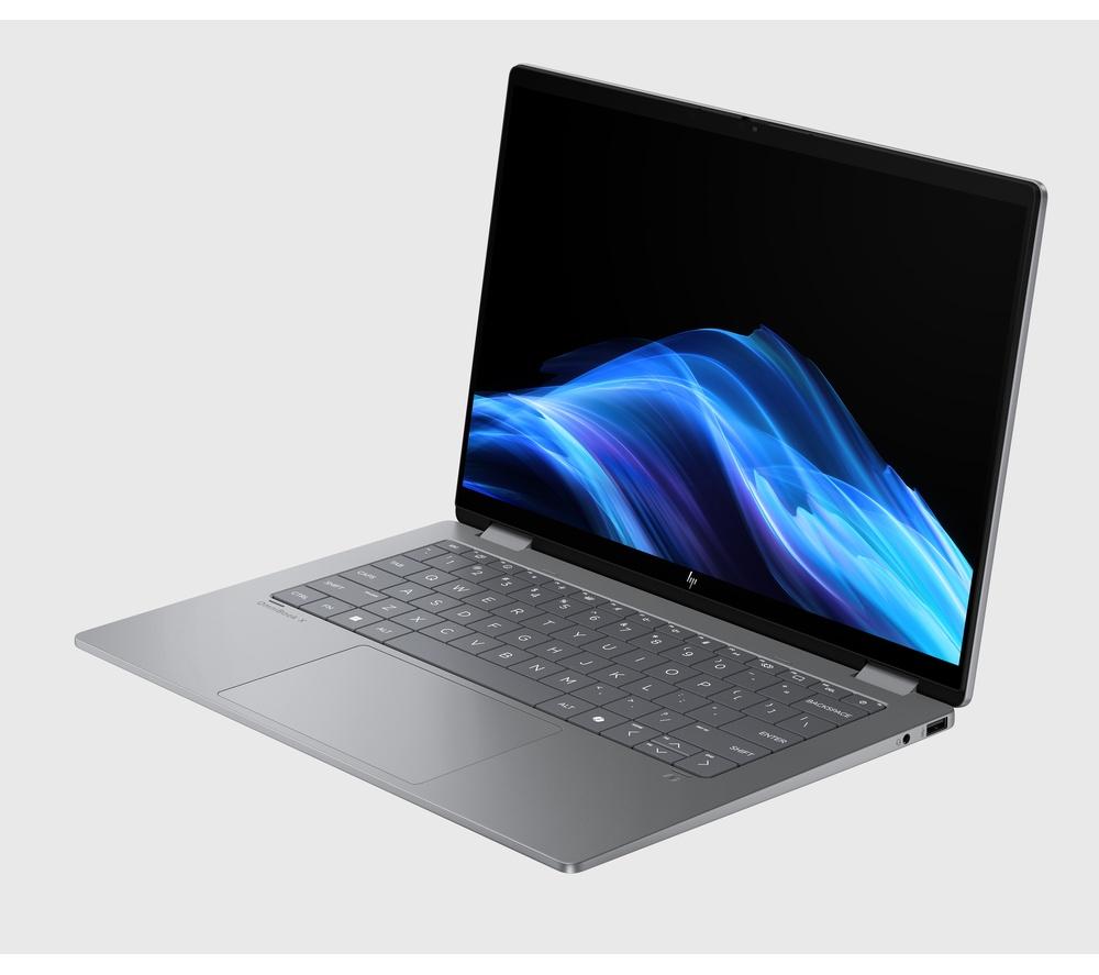 HP OmniBook X Flip 14" 2 in 1 Laptop, Copilot+ PC - Intel® Core™ Ultra 5, 512 GB SSD, Silver