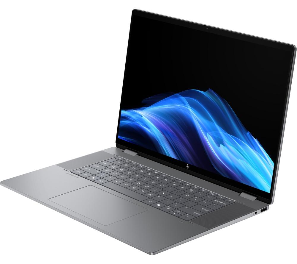HP OmniBook X Flip NGAI 16" 2 in 1 Laptop - AMD Ryzen AI 7, 512 GB SSD, Meteor Silver