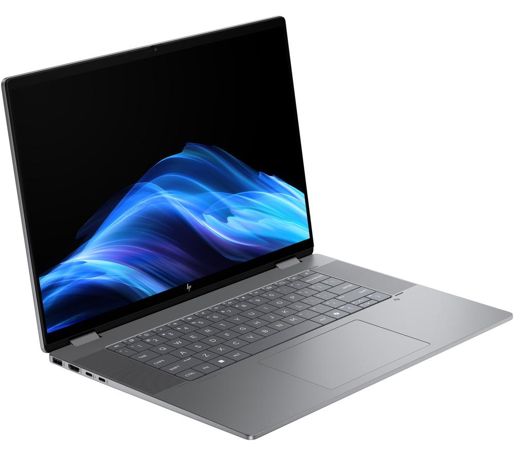 HP OmniBook X Flip NGAI 16" 2 in 1 Laptop - AMD Ryzen AI 7, 512 GB SSD, Meteor Silver
