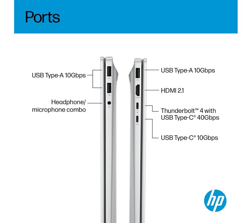 Portátil HP OmniBook 7 NGAI de 17,3" - Intel® Core™ Ultra 7, 1 TB SSD, 16 GB RAM, Plateado