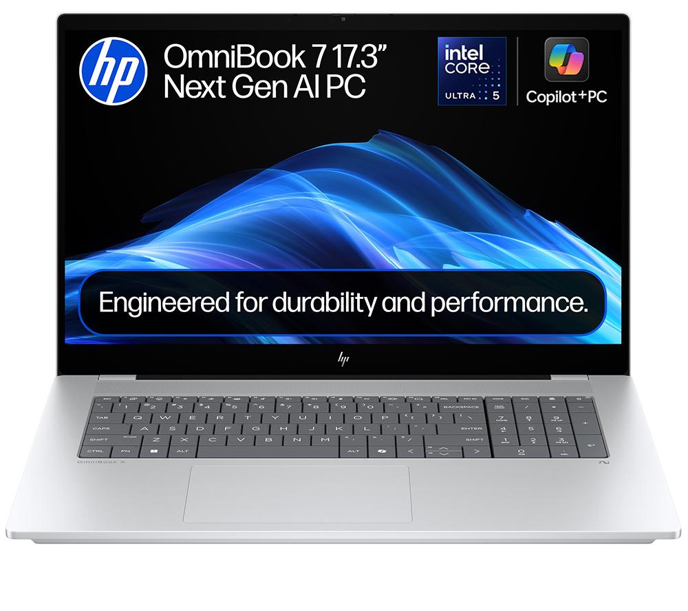 HP OmniBook 7 AI 17" Laptop - Intel® Core™ Ultra 5, 512 GB SSD, Silver