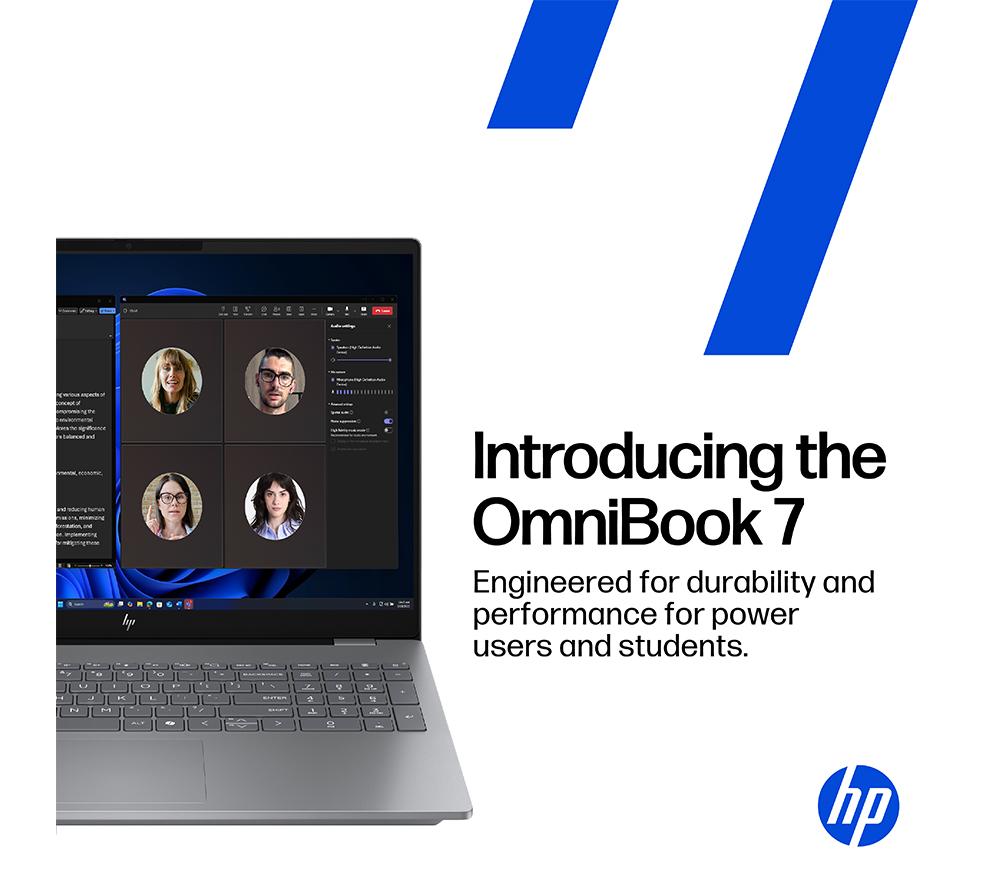 Portátil HP OmniBook 7 AI de 17" - Intel® Core™ Ultra 5, SSD de 512 GB, Plata
