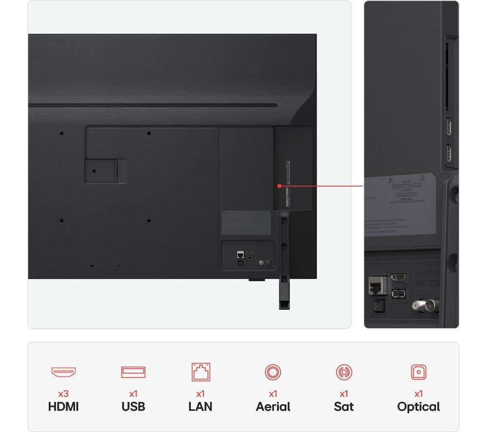 LG QNED82 43" QNED AI 4K HDR Smart TV 2025 - 43QNED82A6B
