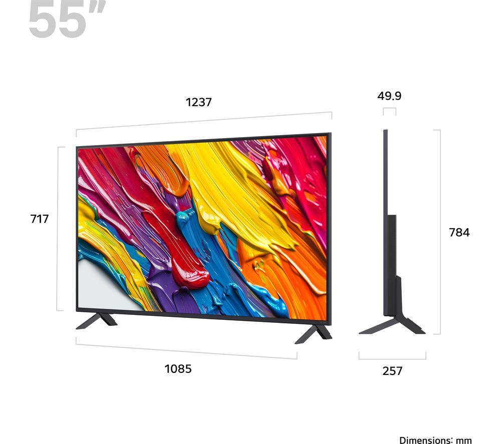 LG QNED82 55" QNED AI 4K HDR Smart TV 2025 - 55QNED82A6B