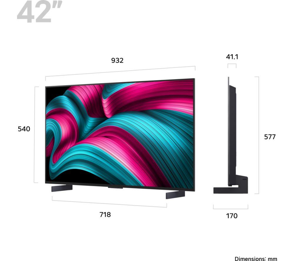 LG C5 42" OLED evo AI Smart TV 4K HDR 2025 - OLED42C54LA