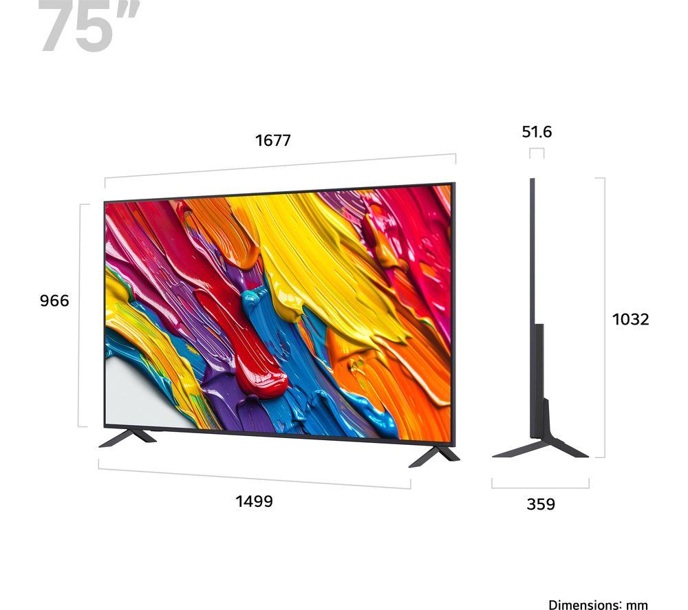 LG QNED82 75" QNED AI 4K HDR Smart TV 2025 - 75QNED82A6B