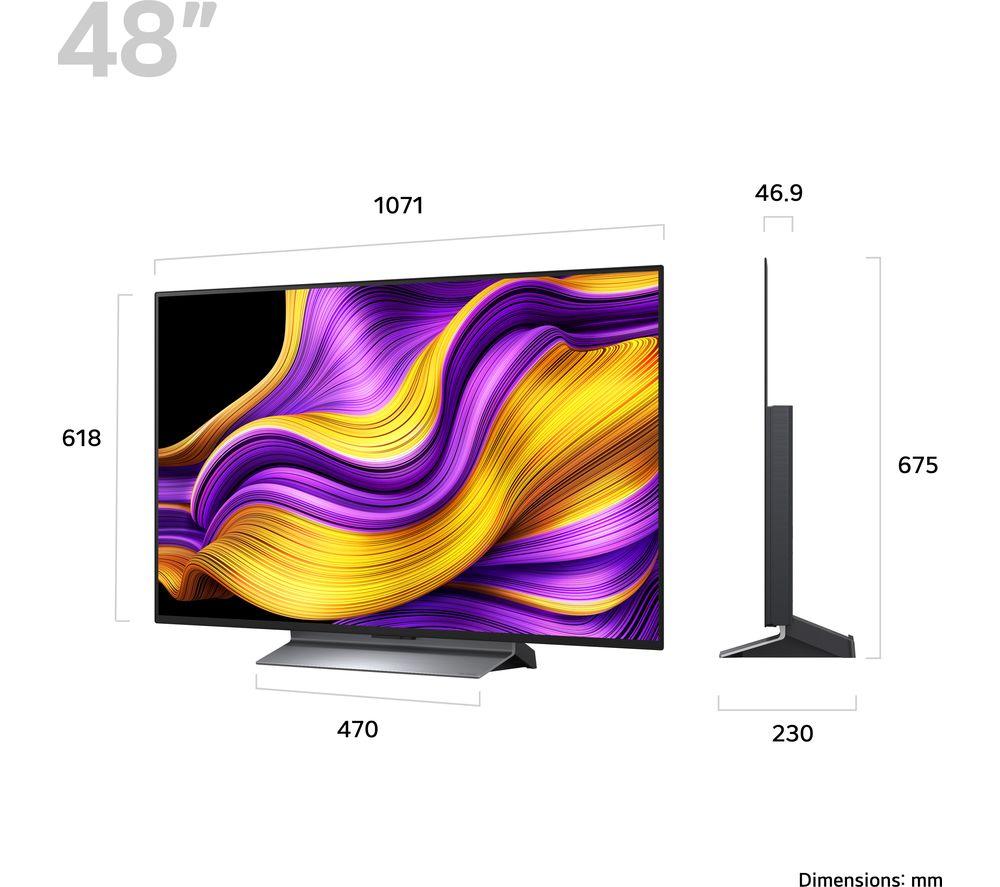LG G5 48" OLED evo AI 4K HDR Smart TV 2025 (versión con soporte) - OLED48G56LS