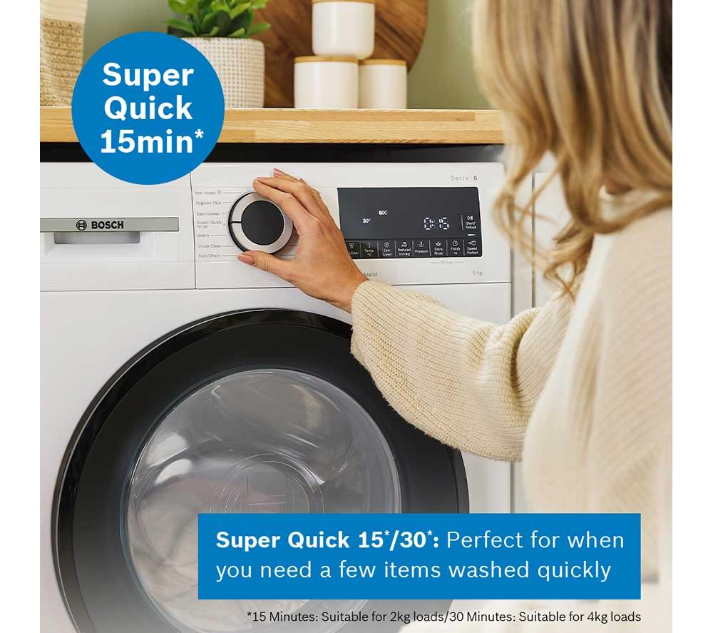 BOSCH Series 6 WGG254F1GB iDos AntiStain 10 kg 1400 Spin Washing Machine - White