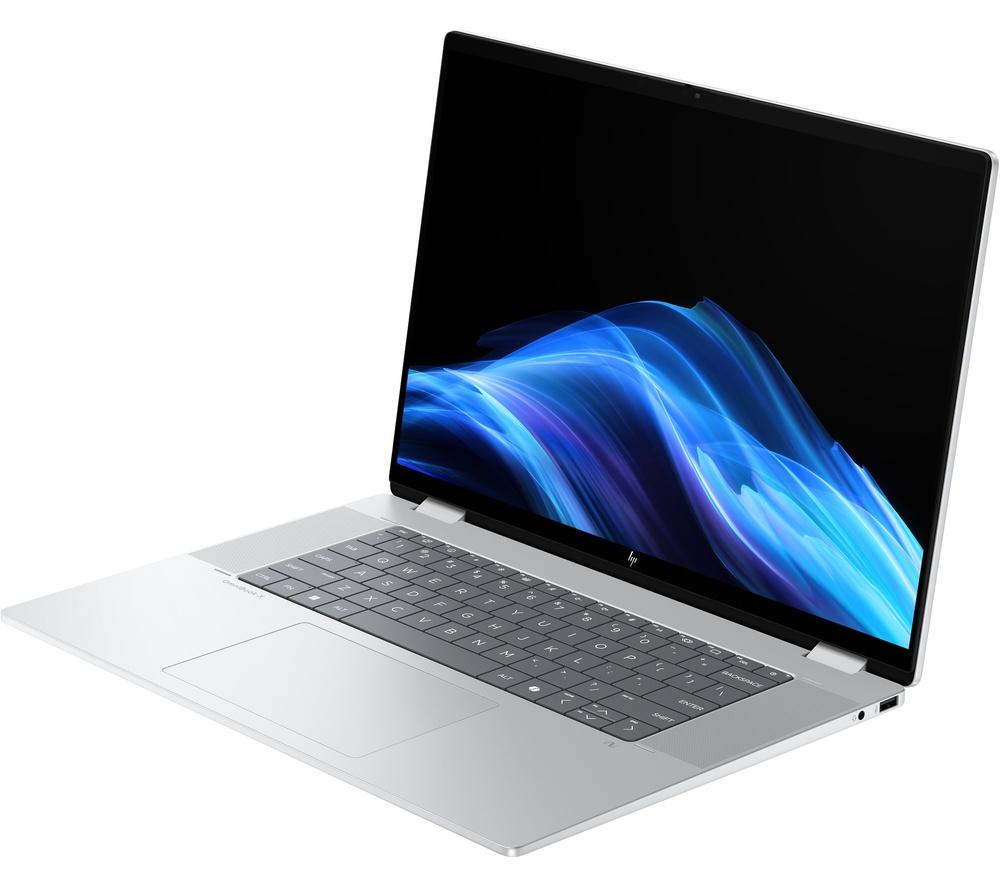 HP OmniBook X Flip NGAI 16" 2 in 1 Laptop - Intel® Core™ Ultra 5, 512 GB SSD, Glacier Silver