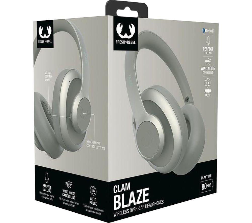 FRESH N REBEL Clam Blaze Wireless Bluetooth Headphones - Dried Green