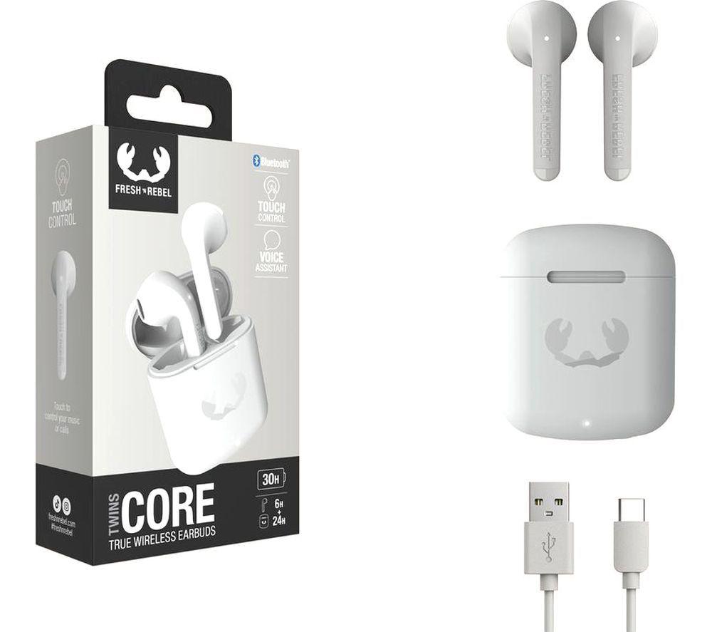 FRESH N REBEL Twins Core Wireless Bluetooth Earbuds - Ice Grey