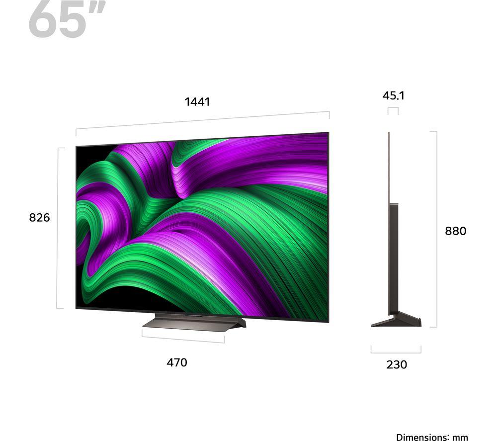 LG C5 65" OLED evo AI 4K HDR Smart TV 2025 - OLED65C56LB