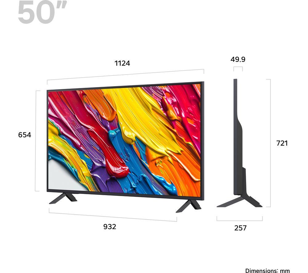 LG QNED82 Smart TV QNED AI 4K HDR de 50 pulgadas 2025 - 50QNED82A6B