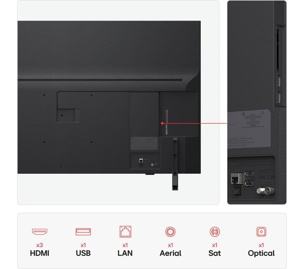 LG QNED82 Smart TV QNED AI 4K HDR de 50 pulgadas 2025 - 50QNED82A6B