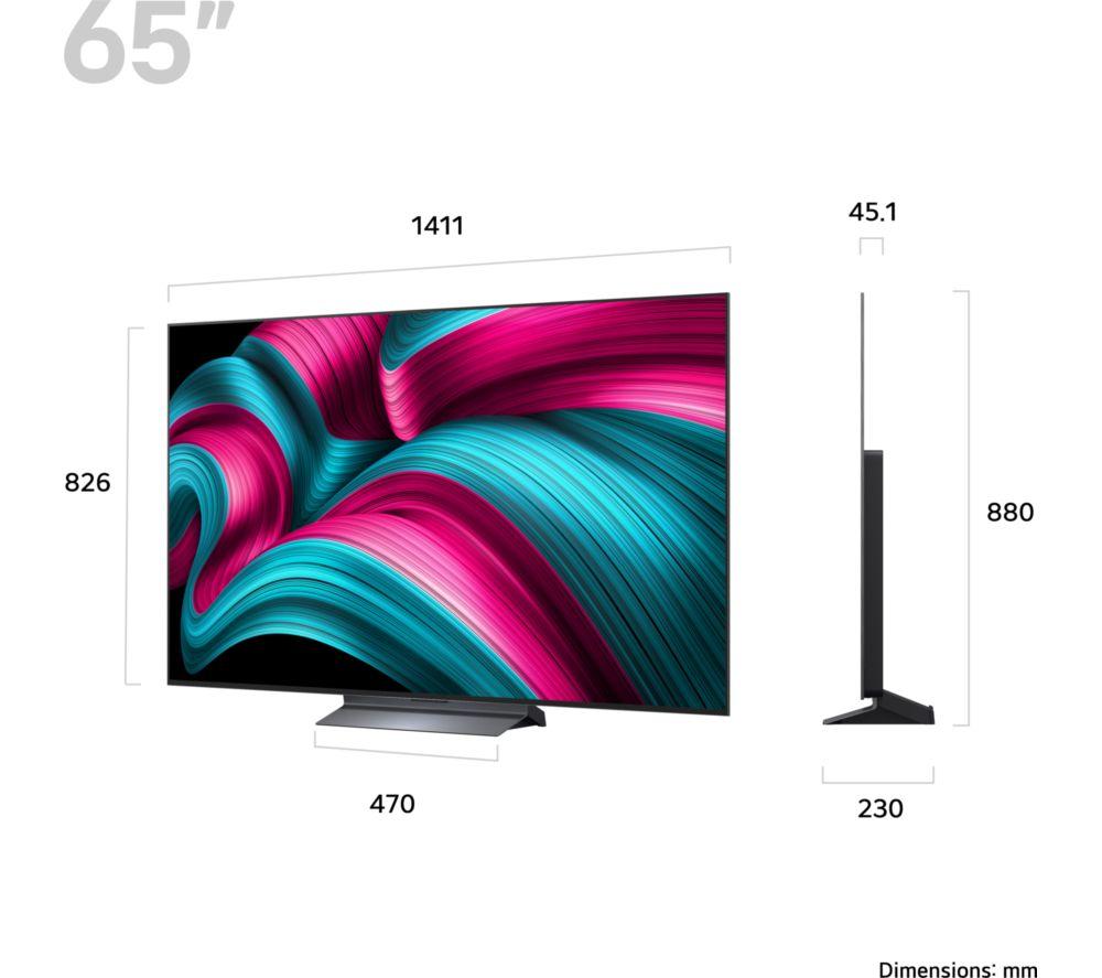 LG C5 65" OLED evo AI 4K HDR Smart TV 2025 - OLED65C54LA