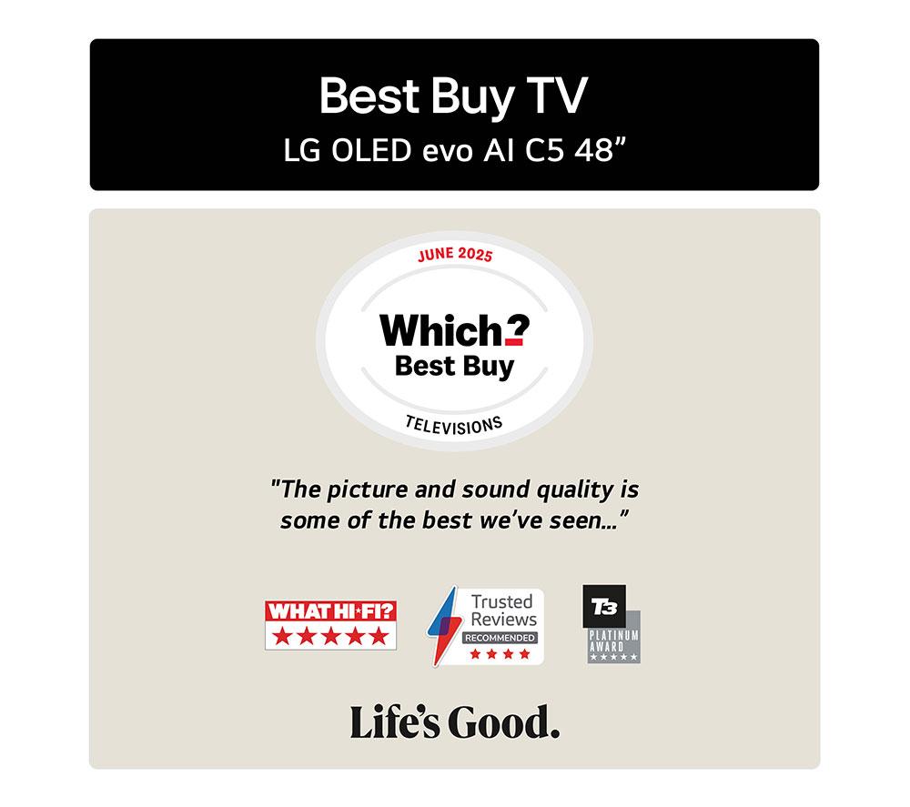 LG OLED48C36LA 48" Smart 4K Ultra HD HDR OLED TV with Amazon Alexa