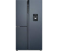 HAIER Series 7 HSPR79F18EWMB American-Style Fridge Freezer - Brushed Black