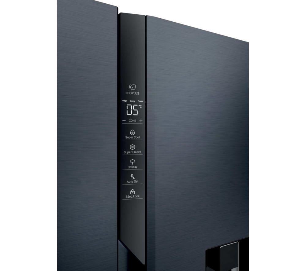 Frigorífico americano Haier Serie 7 HSPR79F18EWMB - Negro cepillado